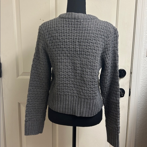 H&M Zip-Up Wool Blend Multi Zipper Sweater 
Size Medium, EUC - Picture 7 of 9